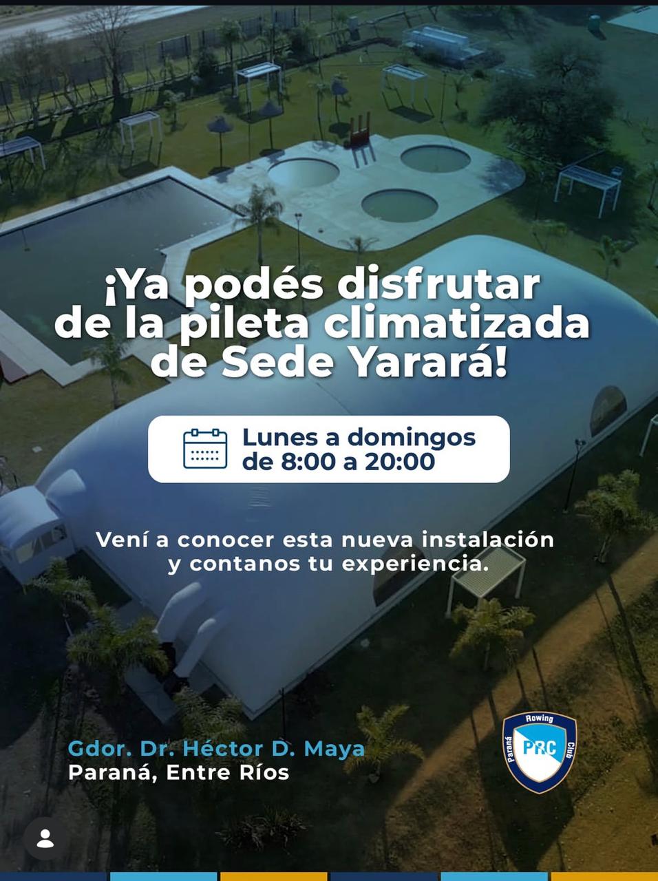 Inauguración de la pileta climatizada