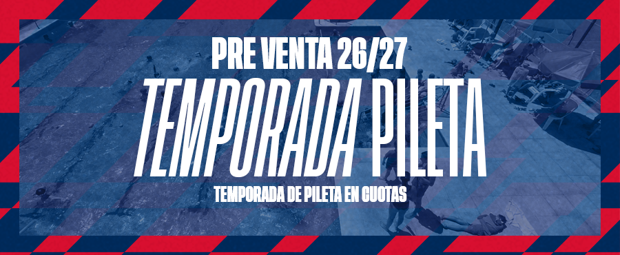 Pre venta Abono Temporada Pileta 2026/2027