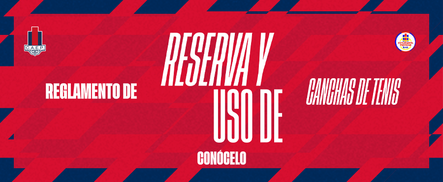 Reglamento Reserva y Uso de espacio Tenis